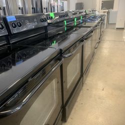 GE Electric Stove In Black Work Perfectly 4 Months Warranty 