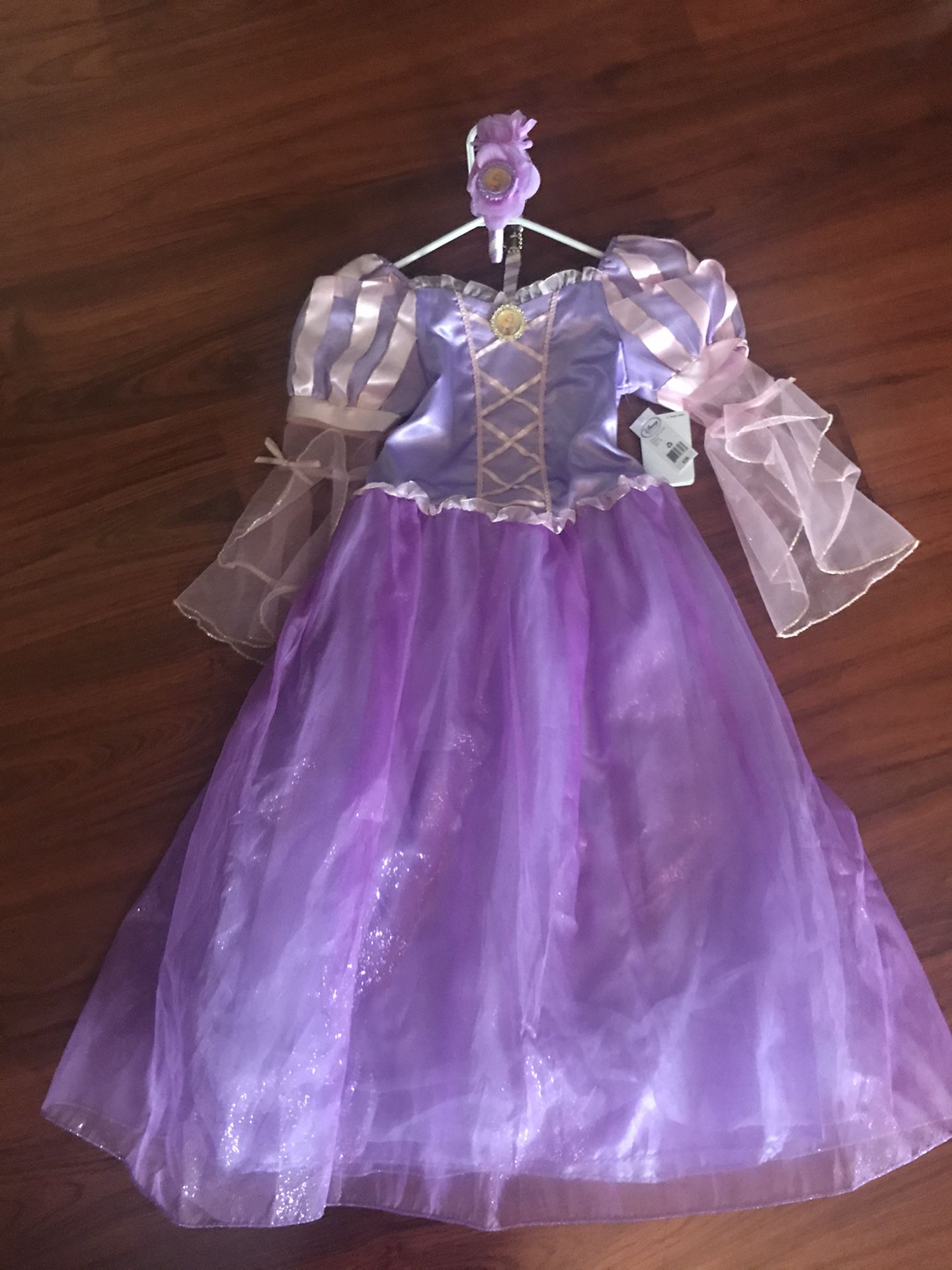 NWT Disney Rapunzel Dress and Headband