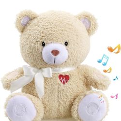 BEREST Sleeping Bear Baby Sleep Soother- Mom's Heartbeat White Noise Machine...