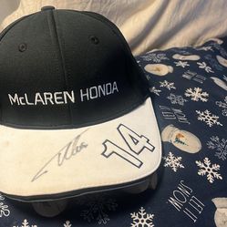 McLaren Honda  F1 Fernando Alonso Signed hat from Monaco 