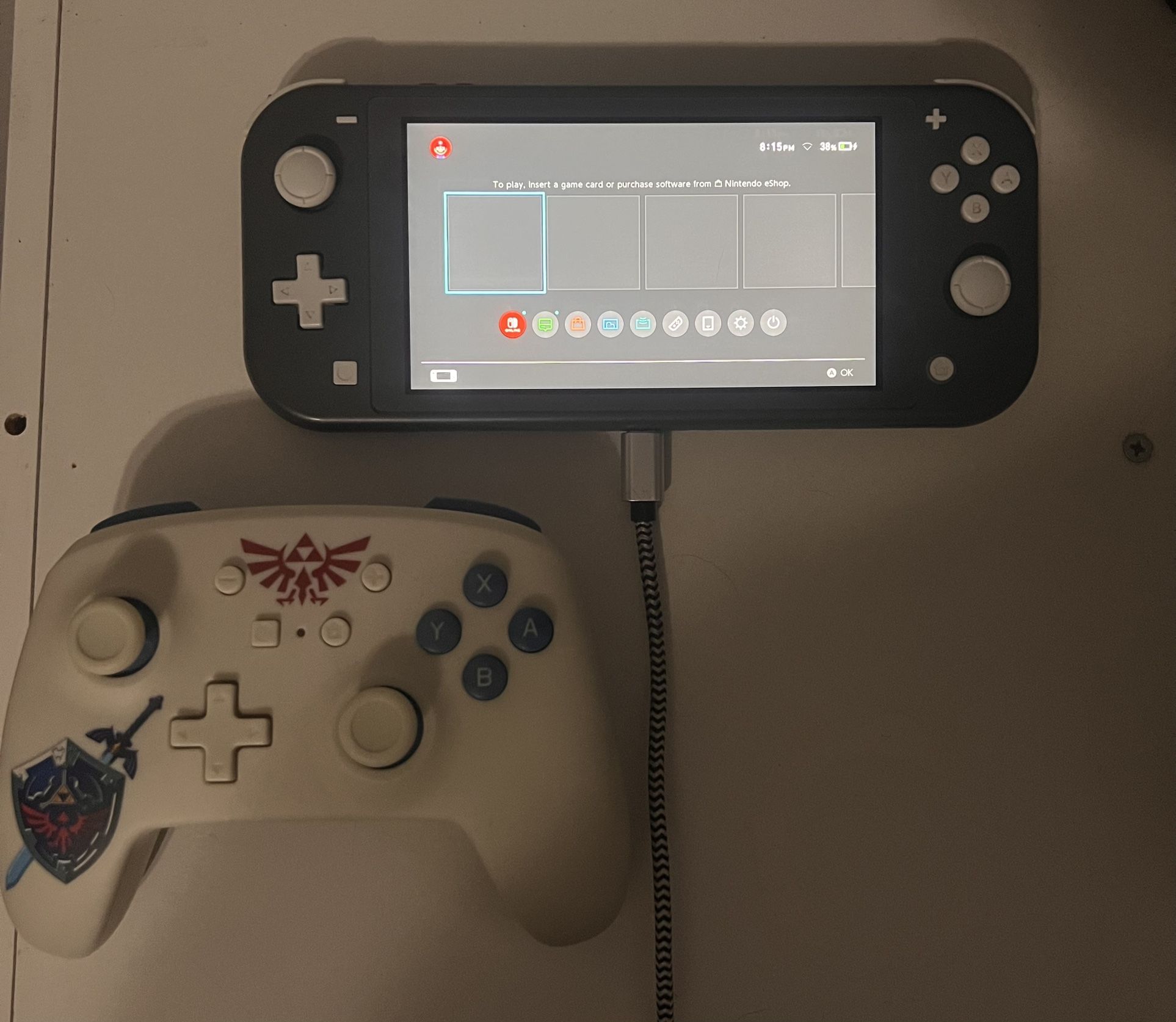 Gray Nintendo Switch Lite