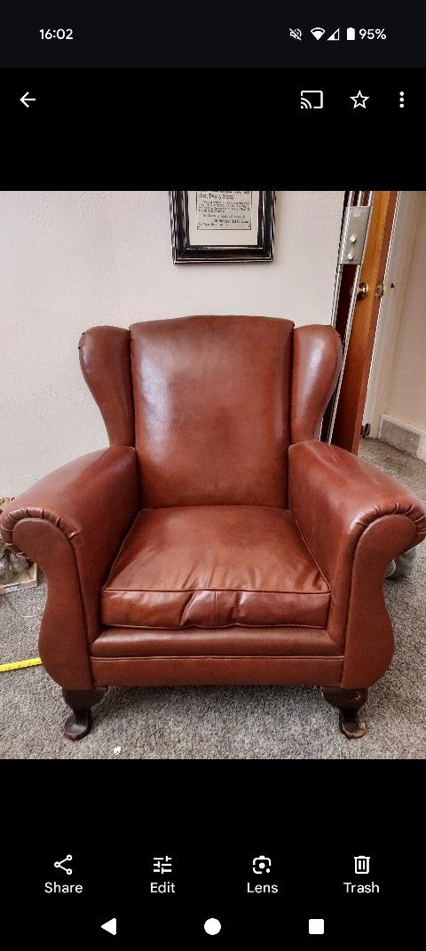 Brown Leather Office Chair