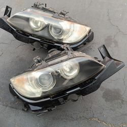 2007-2010 Bmw 328i Coupe (2 Doors) Complete Xenon Hid Headlights With All The Accessories And Headlights Brackets Oem. 