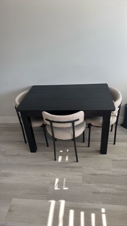 Dining table with chairs