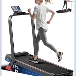 Treadmill with 12% incline for Home and Office, Foldable Treadmill with 300 LBS