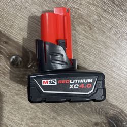 Milwaukee M12 4.0ah Battery 