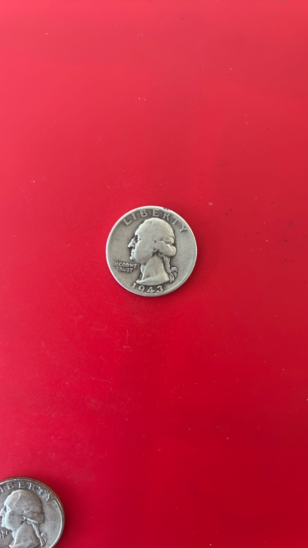 1943 Error Silver Quarter