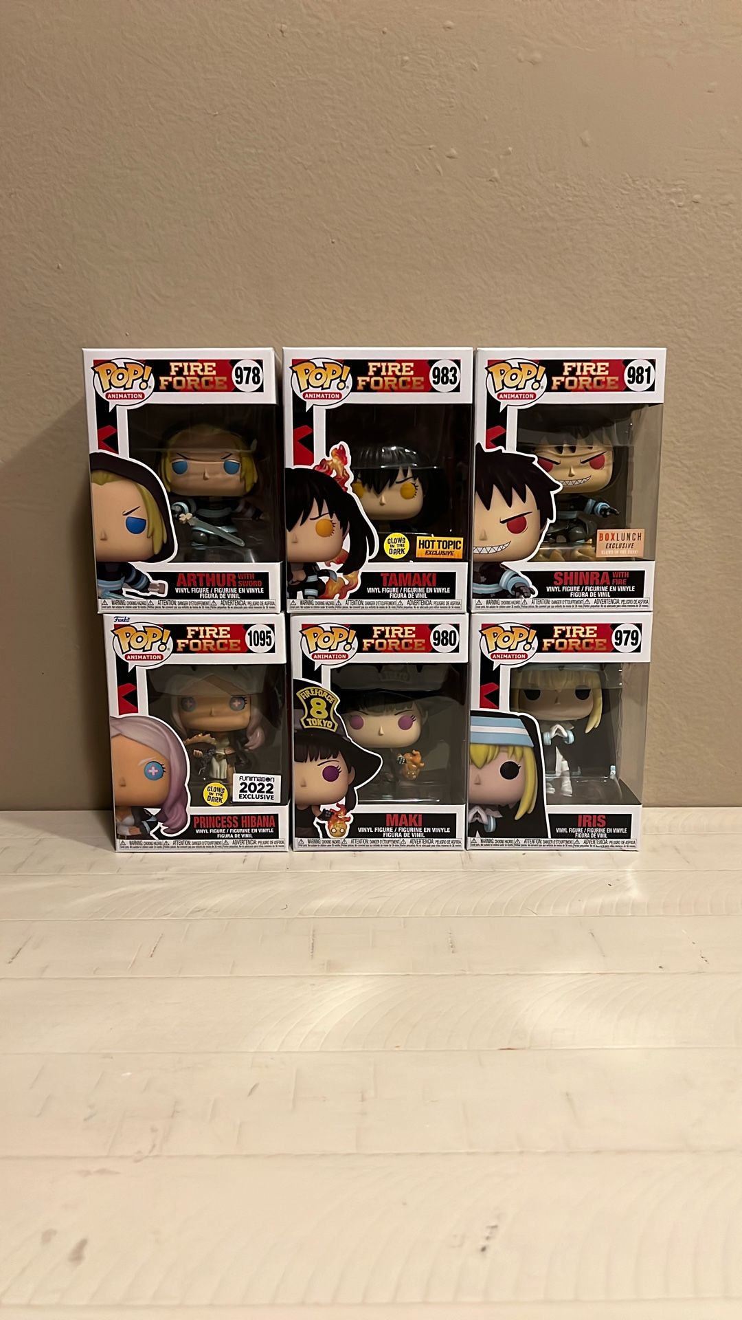 Fire Force Funko Pop Lot