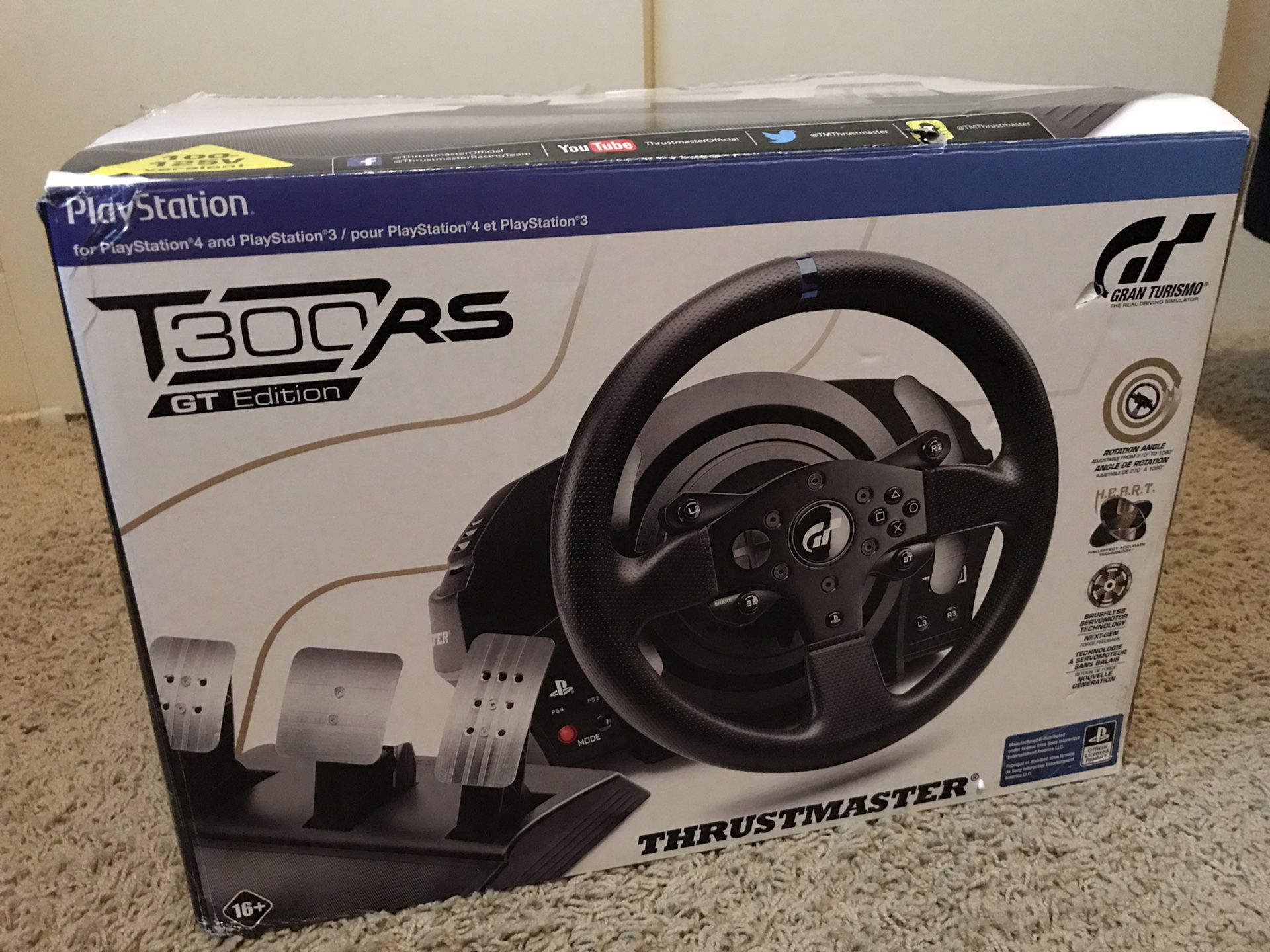 Thrustmaster T300RS GT Edition (Complete Set w/Box) for Sale in