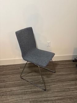 IKEA LILLÅNÄS Dining Chair - Dark Gray / Chrome