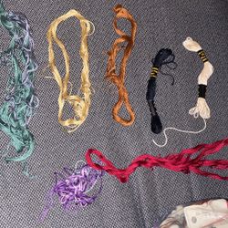 Bag Full of embroidery thread all colors