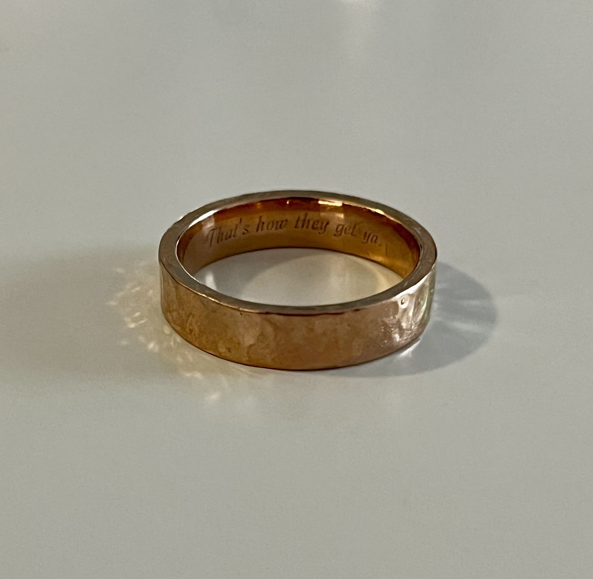 Men’s Rose Gold Wedding Band