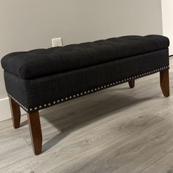 Navy Blue Ottoman