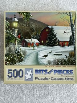 Bits and Pieces 500 Piece 18” X 24” Jigsaw Puzzle “In the Still of Dawn”