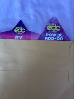 EDC Las Vegas RV camping pass and Electric add on pass sold together