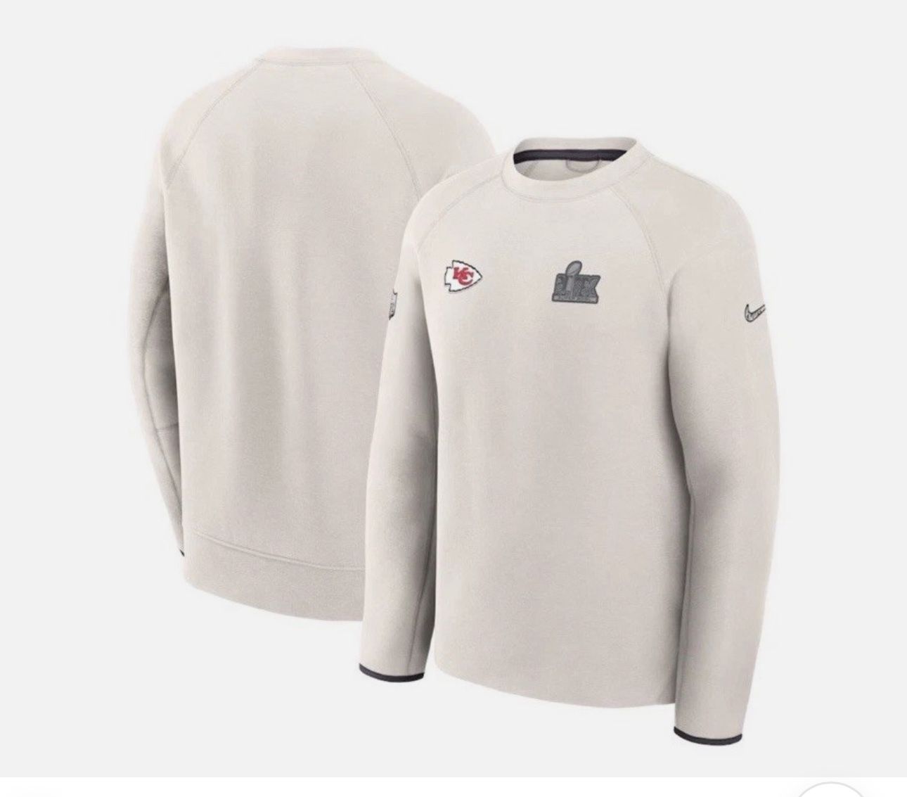 Kansas City Chiefs Nike Super Bowl LIX Opening Night Tech Fleece Sweatshirt XXL