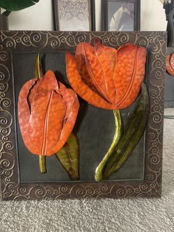 Metal Wall Decor, Accent Floral