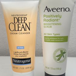 Neutrogena Facewash & Aveeno Face Crumb