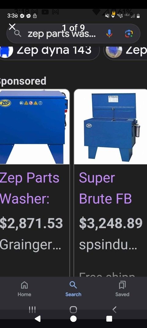 Industrial Parts Washer W Sprayers And Filtration 
