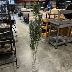 #012201 VIAGDO Artificial Olive Tree 4.6ft Tall Fake Potted Olive Silk Tree with Planter Large Faux Olive Branches and Fruits Artificial Tree for Mode