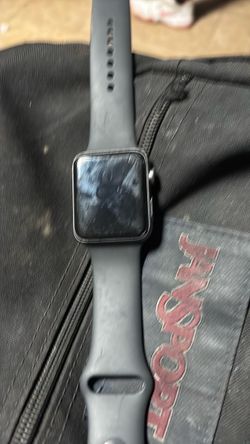 Apple Watch with Gray Sport Band