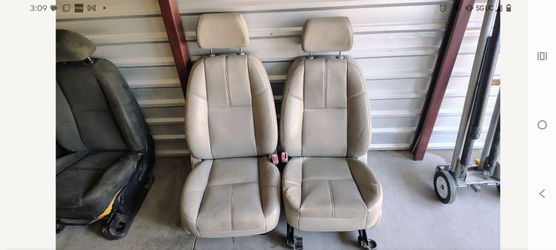I have a Pair of Light Gray Front Full Power Leather Seats, fit 07-13 GM Trucks and SUVs.