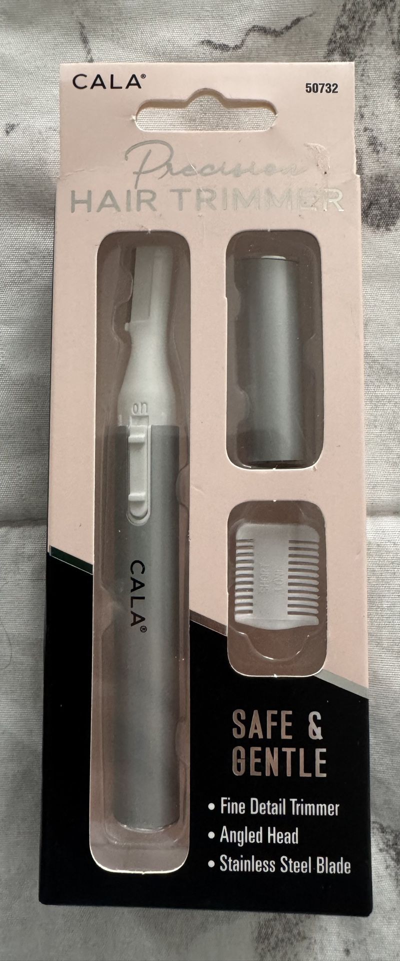 NWT Cala Precision Silver Hair Trimmer with Angled Head