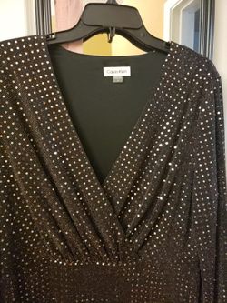 Size 16 CK Black/Gold Dress