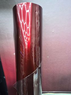 Gloss cherry red vinyl wrap by the roll for 5 x60