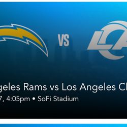 Chargers vs Rams Tickets 