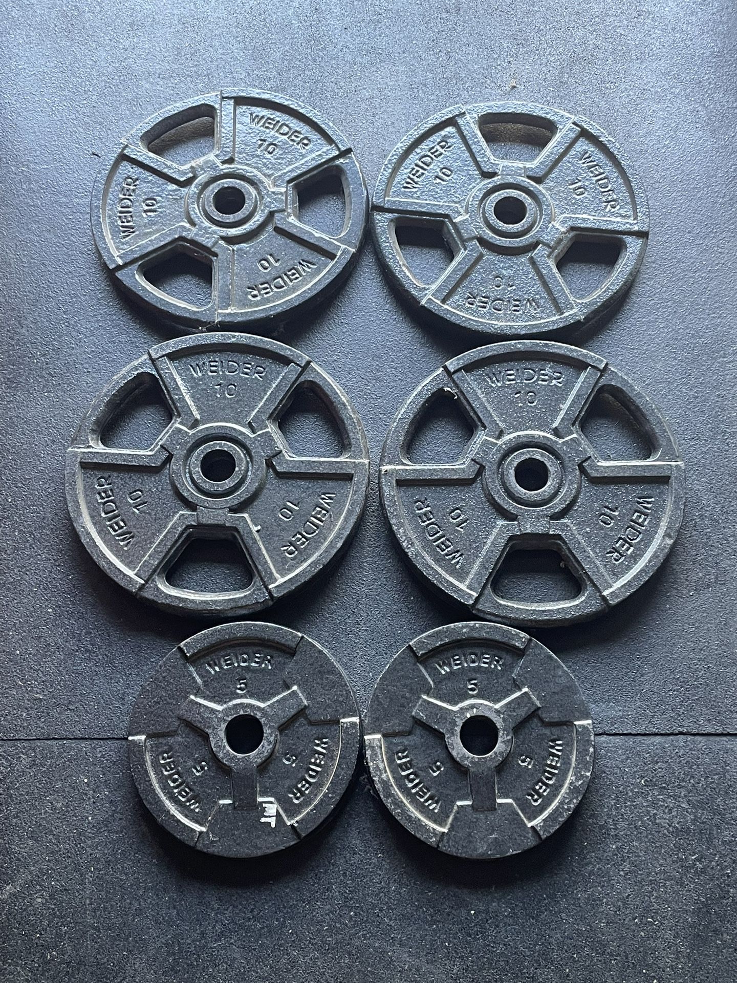 50 lbs WEIDER Standard 1” Weight Plate …. Home Gym Fitness….