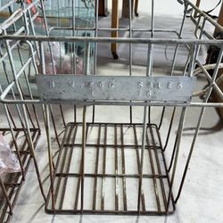 Vintage Wire Industrial Egg Carrier