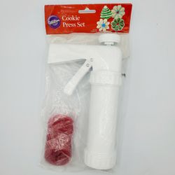NIP Wilton Cookie Press Set with 12 Discs