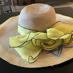 Beach Hat With Wide Brim 