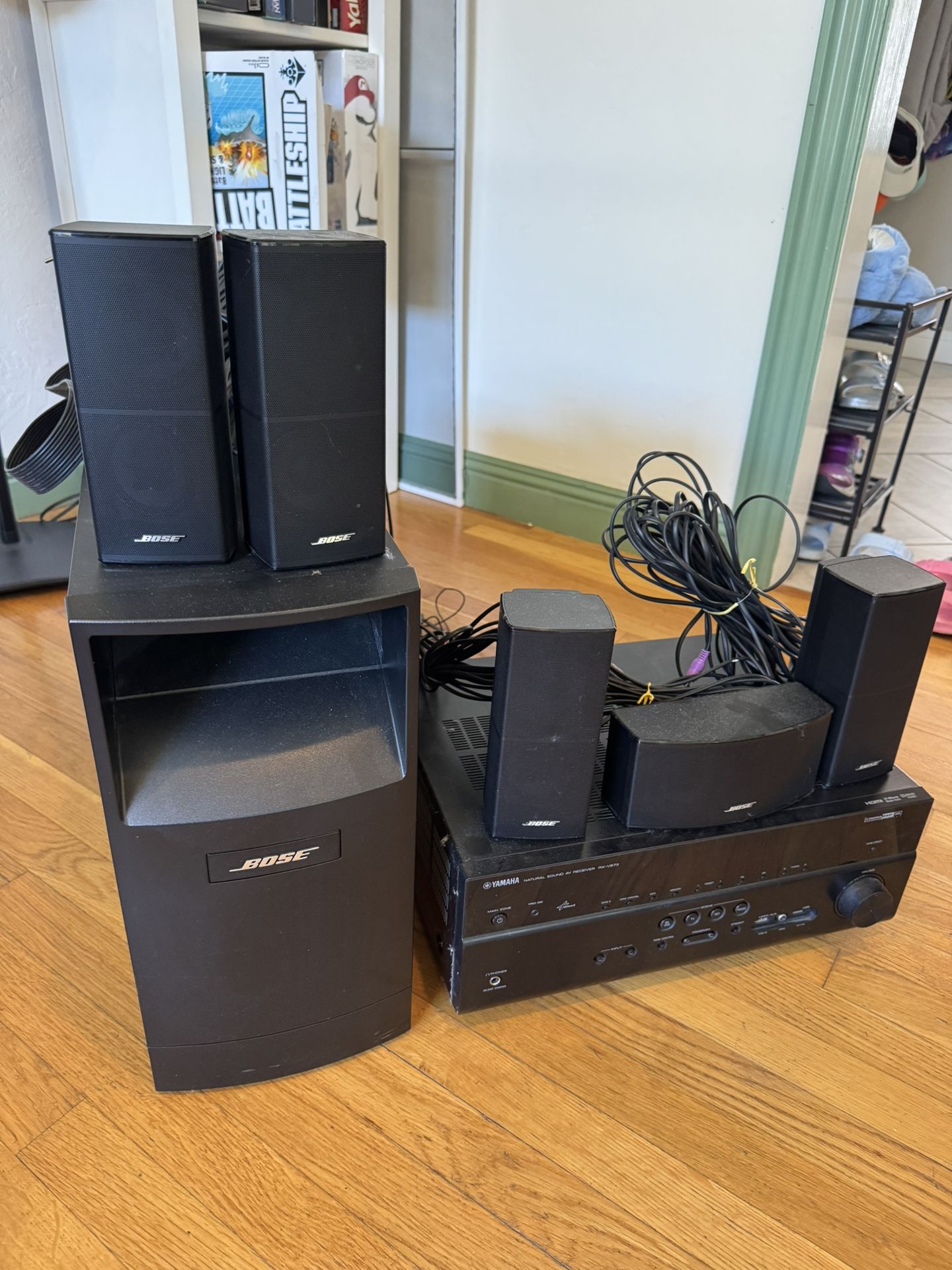 Bose Acoustimass 10 Series V, 5.1 Home Theater System w/Yamaha RX-V673