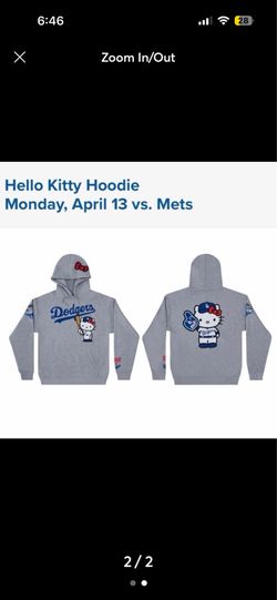 2026 Dodgers Hello Kitty Hoody -XL