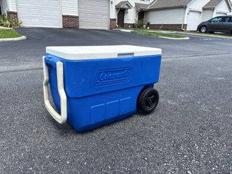 Coleman Rolling Cooler with Wheels and Handle