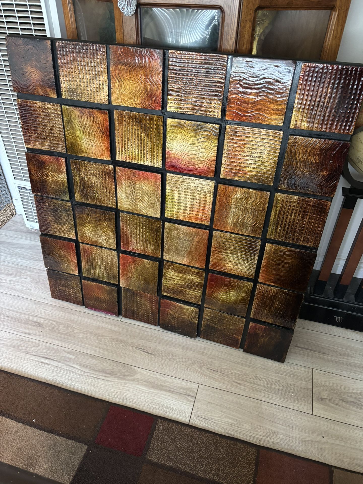 Picture Frame For Wall Nice Modern Abstract Paid 130 Dollars For It 3 Yrs ago Will Let it Go For 25 Dollars Nice Modern It’s Size Us About 3 Ft By 3