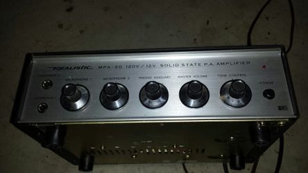 Realistic MPA - 20 solid state PA amplifier