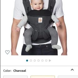 Ergobaby Omni 360 All-Position Baby Carrier for Newborn to Toddler with Lumbar Support (7-45 Pounds), Charcoal

