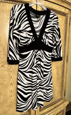 Zebra-print Dress