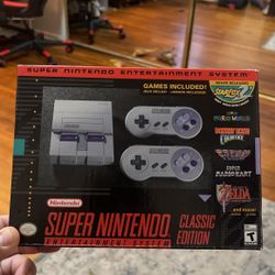 super nintendo Council two controllers 