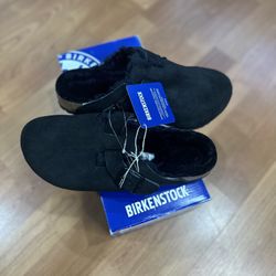 Birkenstock Boston Shearling Suede Black