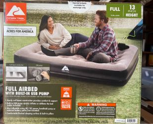 Self inflating full size air mattress