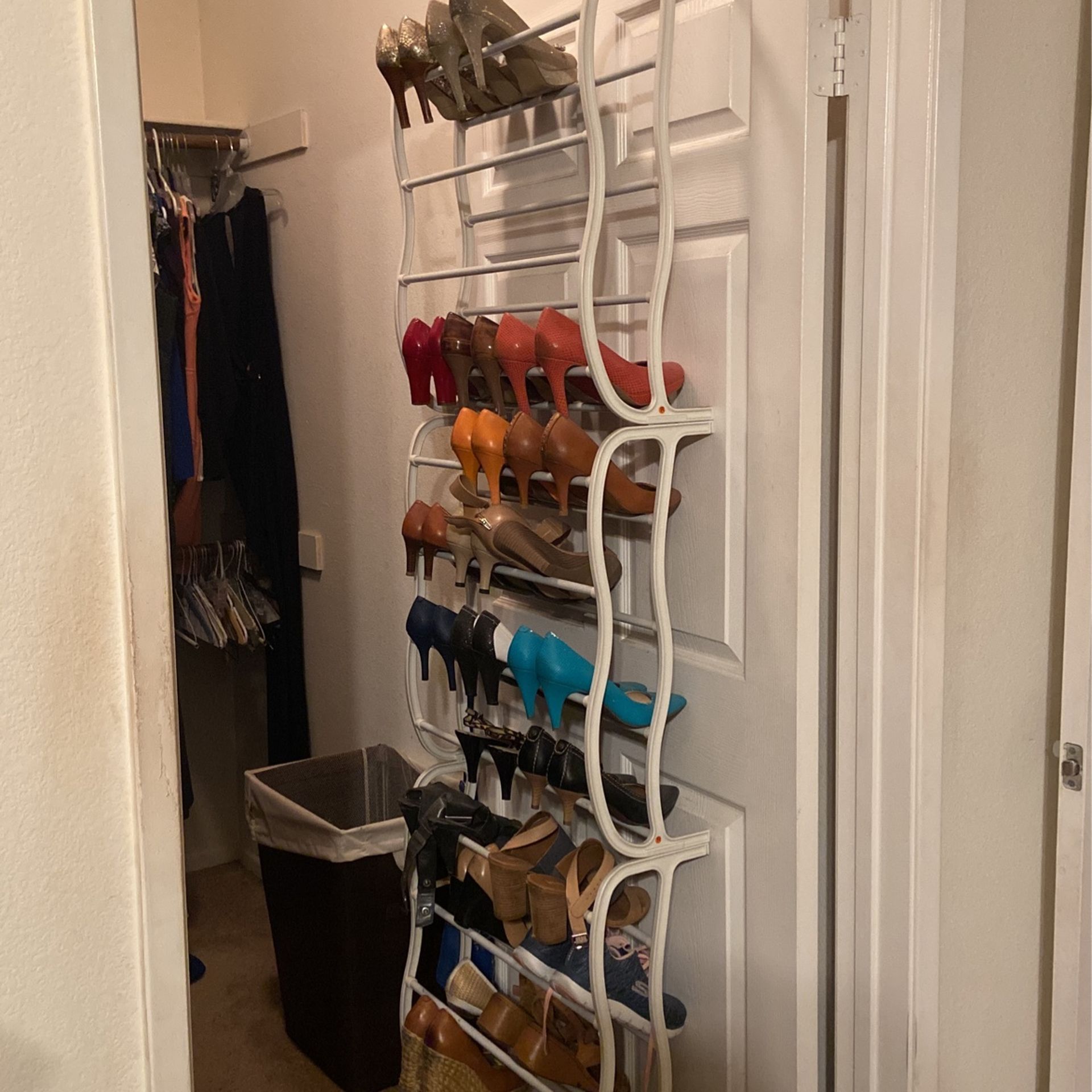 Shoes And Over The Door Shoe Holder