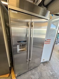Jenn air 42”” Built-In Side-by-Side Refrigerator Wood Panel Overlay