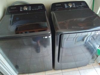 Samsung Black Washer And Dryer For Sale GOOD CONDITION,