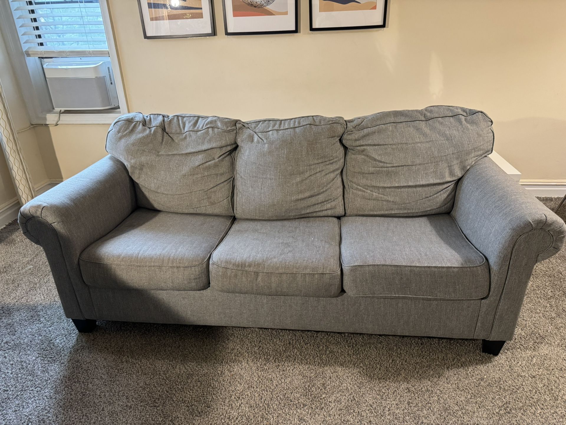 Elegant Upholstered 89” Sofa 