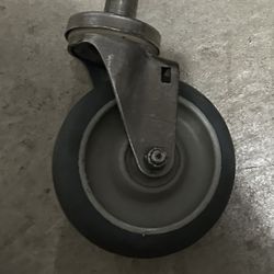 Metro 5MP Stem Caster w/ Bumper 5" X 1-1/4" Swivel