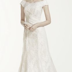 Unused Designer Wedding Dress (Size 6, Oleg Cassini)